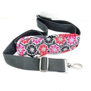 Vera Bradley Luggage /Bag Strap Gray & Pink NEW